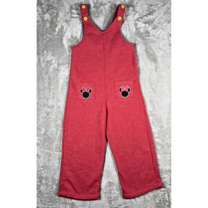 Disney Minnie Mouse Jumpsuit Toddler 5T Chrysanthemum Classic Cotton Blend Comfy